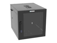 Vertiv GL24WMCMP-B-SE-AF-00 WM Premium 12Ux24x32 Fan Gray - Offset mounting rails create nearly 3.5 in of dedicated cable management space between the rail and side