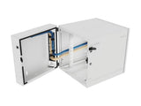 Vertiv GL24WMCMP-W-SC-00-CM WM Premium 12Ux24x32 Gray - Offset mounting rails create nearly 3.5 in of dedicated cable management space between the rail and side