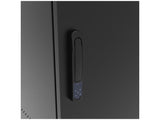 Vertiv GL36WMCMS-B-SE-AF-CM WM Premium 19Ux24x32 Gray, Rails feature a horizontal/vertical cable tie down pattern and provisions for optional cable management D rings