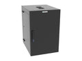Vertiv GL36WMCMS-B-SE-AF-CM WM Premium 19Ux24x32 Gray, Rails feature a horizontal/vertical cable tie down pattern and provisions for optional cable management D rings