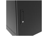 Vertiv GL24WMCMS-B-SH-AF-CM WM Premium 12Ux24x32 Fan Gray, Rails feature a horizontal/vertical cable tie down pattern and provisions for optional cable management D