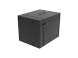 Vertiv GL24WMCMS-B-SH-AF-CM WM Premium 12Ux24x32 Fan Gray, Rails feature a horizontal/vertical cable tie down pattern and provisions for optional cable management D