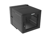 Vertiv GL24WDXM-B-SC-00 WDX WM 11UX24X32 MESH BLACK COMBO - Welded back panel and support shelf completely eliminates deflection