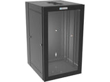 Vertiv GL36WMM-B-AF WM Essential 19Ux21x24 Gray - Reversible mounting for left-hand or right-hand opening - Provisions on top and bottom for fan assembly