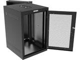 Vertiv GL36WDM-B-AF WD WM 18Ux24x32 Fan Black - Reversible mounting for left-hand or right-hand opening - Provisions on top and bottom for fan assembly