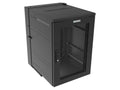 Vertiv GL36WDXM-B-SC-00 WDX WM 18Ux24x32 Black - Removable rectangular gland plate on top of the rear section features nominal concentric conduit knockouts