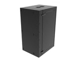 Vertiv GL48WMCMP-B-SE-AF-CM WM Premium 25Ux24x32 Fan Gray - Offset mounting rails create nearly 3.5 in of dedicated cable management space between the rail and side
