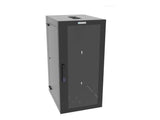 Vertiv GL48WMCMP-B-SE-AF-CM WM Premium 25Ux24x32 Fan Gray - Offset mounting rails create nearly 3.5 in of dedicated cable management space between the rail and side