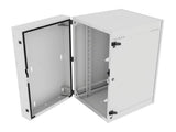 Vertiv GL36WMCMP-W-SH-00-00 WM Premium 19Ux24x32 Fan Gray - Offset mounting rails create nearly 3.5 in of dedicated cable management space between the rail and side