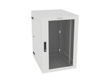 Vertiv GL36WMCMP-W-SH-00-00 WM Premium 19Ux24x32 Fan Gray - Offset mounting rails create nearly 3.5 in of dedicated cable management space between the rail and side