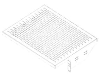 Vertiv 7206-14 Stationary Shelf 2U 14in D 80 lb cap