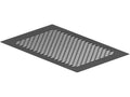 Vertiv TPES-PCC Top Panel Perf Tamper Resistant - Use with ES and EZ Cabinets - Black - Top panel hardware is not accessible outside of the cabinet to