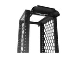 Vertiv CMRX-52U24-B-1224 CMRX 52U 24 in 24 in Black, Cable runway or basket tray can rest directly on top of the rack or can be supported by optional ladder rack