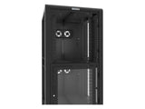 Vertiv GL840CL-3036-3PF Colo Cabinet 3x14U 30in 36in Black, Dedicated vertical cable management raceways to each bay cannot be accessed from other compartments