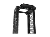 Vertiv CMRX-59U16-B-SQM6 CMRX 59U 24 in 16.25 in Black- Square hole pattern and FMP pattern along the front and rear face of channels accept D rings and fingers for