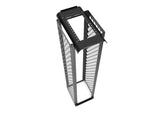 Vertiv CMRX-59U24-B-1224 CMRX 59U 24 in 24 in Black- Square hole pattern and FMP pattern along the front and rear face of channels accept D rings and fingers for