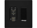 Aurora Multimedia HT-TX1-WP2-B 2 input 4K60 4:4:4 uncompressed HDBaseT 2.0 tranmitter wall plate 330ft (black)