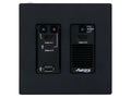 Aurora Multimedia VPX-TC1-WP2-PRO-B Next-gen 4K60 4:4:4 1Gbps AV-over-IP transceiver wall plate utilizing Auroras Mimix CODEC technology (Black)