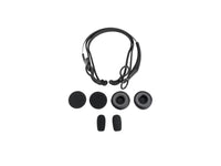 Jabra 204160 (1) Over the head band , (2) Behind the neck bands-L&R, (2) Leatherette cushions, (2) foam cushions, (2) mi