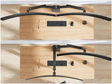 SIIG CE-MT2U12-S2 Dual 38IN Mechanical Spring Monitor Arm Top Mount-Black