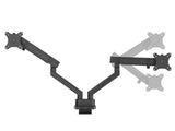 SIIG CE-MT2U12-S2 Dual 38IN Mechanical Spring Monitor Arm Top Mount-Black