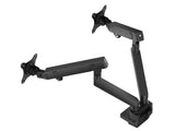 SIIG CE-MT2U12-S2 Dual 38IN Mechanical Spring Monitor Arm Top Mount-Black