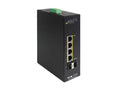 Eaton Tripp Lite NGI-S04C2P4-4 4-Port Lite Managed Industrial Gigabit Ethernet Switch 10/100/1000 Mbps 4xPoE+ 30W 2xSFP Ports