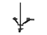 Humanscale X22BDSBT121NNNN M/Flex for Dual M2 Pro Monitor Arms with Sliders, 12 Post, Polished Aluminum with White Trim
