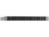QNAP TS-H1090FU-7232P-32G-US 10-Bay 1U all flash NAS, U.2/U.3 NVMe Gen 4 x 4 and SATA 6Gbps bays, AMD EPYC 7232P 8C/16T Processor, 32GB RDIMM DDR4 ECC RAM, 25GbE, 2.5 GbE