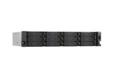 QNAP TS-H1465U-RP-8G-US 2U 12-bay rackmount NAS, 12 x 3.5 SATA + 2 x E1.S drive bays, Intel 4-core CPU, 8GB DDR5 SODIMM RAM, 2 x 2.5GbE LAN, PCIe Gen3 x2 slot