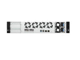 QNAP TS-H1065EU-RP-8G-US 2U 8-bay short-depth rackmount NAS, 8 x 3.5 SATA + 2 x E1.S drive bays, Intel 4-core CPU, 8GB DDR5 SODIMM RAM, 2 x 2.5GbE LAN, PCIe Gen3 x2