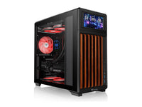Thermaltake CA-11M-00M1WN-W1 TR300 WS with pre-installed 6 in LCD Screen ATX Mid Tower Chassis - Black