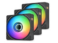 Thermaltake CL-F241-PL12SW-A CT120 EX INFINITY ARGB Cooling Fan, 3 Pack - Black