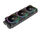 Thermaltake CL-F206-PL12SW-A TS120 EX RGB Cooling Fan, 3 Pack - Black