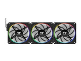 Thermaltake CL-F206-PL12SW-A TS120 EX RGB Cooling Fan, 3 Pack - Black