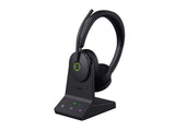 Yealink WH68 (1208655) First Teams-certified Dual-mode (Bluetooth&DECT) ANC Wireless Headset with 4 AI-powered Noise Canceling Mics; Direct Connect to Mobiles