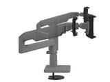 Humanscale X23HFTBB121NNNN M/Flex M2 Pro Triple Monitor Arm, 12IN/Dynamic Links, 12IN Post, 100x100mm VESA, White with W