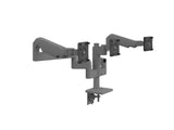 Humanscale X83HQTBC121NNNN M/Flex M8 Pro Triple Monitor Arm, 4IN/12IN/Dynamic Links, 12IN Post, 100x100mm VESA, White with White Trim
