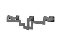 Humanscale X82HCTBC2422CTB M/Flex M8 Pro Quad Monitor Arm, Stacked (Two Over Two), 4IN/Dynamic Links, 24IN Post, 100x100mm VESA, White with White Trim