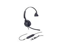 Yealink UH42 (1308252) USB Wired Headset, Monaural Ear(single ear), USB-C cord with USB-A adapter, Noise-Canceling Microphone, Leather Ear Cushions, Controller