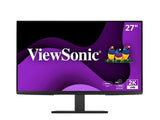 ViewSonic VG2758V-2K 27in QHD IPS Video Conferencing Monitor with Windows Hello Compatible IR Webcam, 100W USB-C, RJ45,2560x1440 Resolution