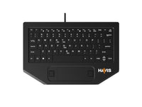 Havis KB-1007 Rugged Low-Profile Keyboard with Center Touchpad