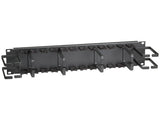 Black Box 37804-R2 Horizontal IT Rackmount Cable Manager - 19-in., Single-Sided, Steel Ring, 2U, Black