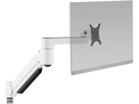 HAT Design Works 7500-1500-NM-248 7500-1500 Series Flat Panel Articulating Monitor Arm, No Mount, White, holds 12-40 lbs