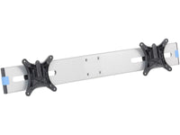 HAT Design Works 8428-124 Switch Dual Monitor Mount, Silver