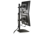 HAT Design Works 9109-D-104 Dual Flat Panel Monitor Stand, Black, holds 30 lbs per monitor, up to 24IN screen