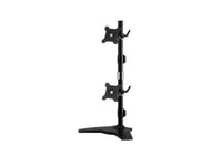 Amer AMR2SV Dual Monitor Vertical Stand Mount support 75mm or 100mm VESA maximum monitor support 24 inch - Steel/Aluminu