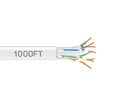Black Box C6ABC50-WH-1000 CAT6A 650-MHz Solid Ethernet Bulk Cable - Unshielded (UTP), CMR PVC, White, 1000-ft. (304.8-m) Spool