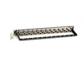 Black Box C6AFP70S-24 CAT6A Staggered Feed-Through Patch Panel - 1U, Shielded, 24-Port