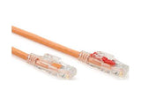 Black Box C6PC70-OR-100 CAT6 550-MHz Locking Snagless Stranded Ethernet Patch Cable - Unshielded (UTP), CM PVC (RJ45 M/M